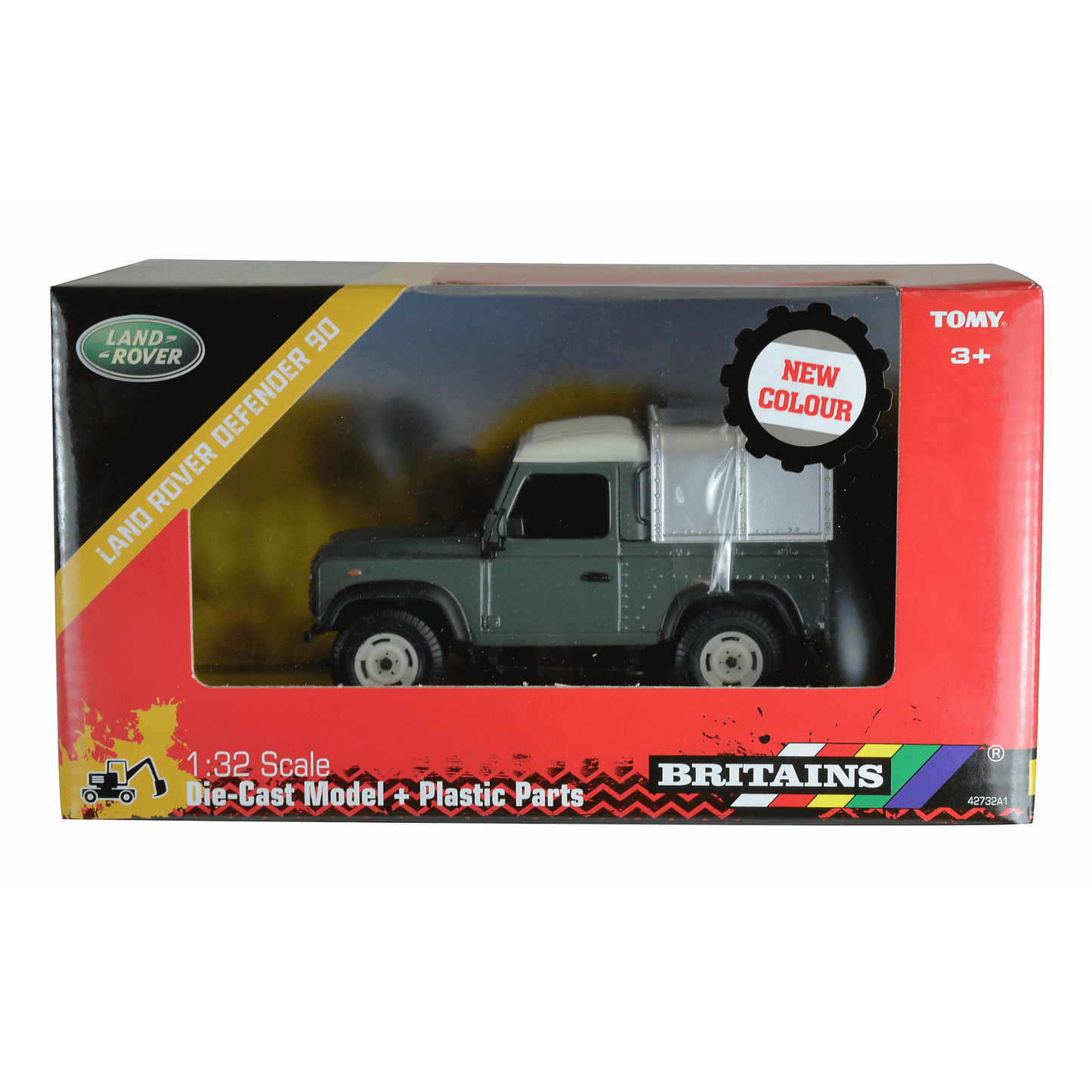 Britains Toys LAND ROVER DEFENDER 90 + CANOPY - GREEN