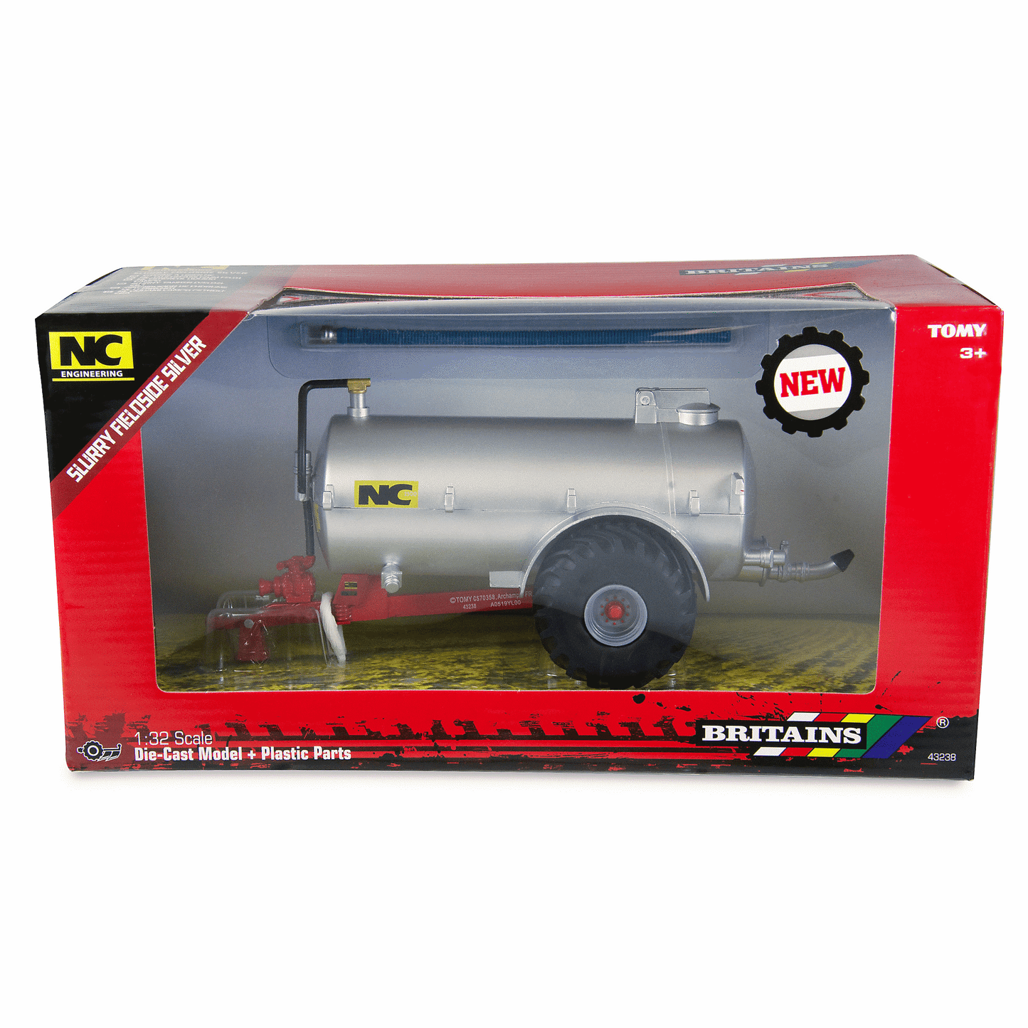 Britains Toys NC Slurry Tanker (Fieldside) Silver