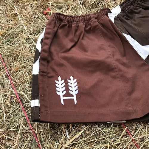 Hexby Brown Holstein Harlequin Shorts