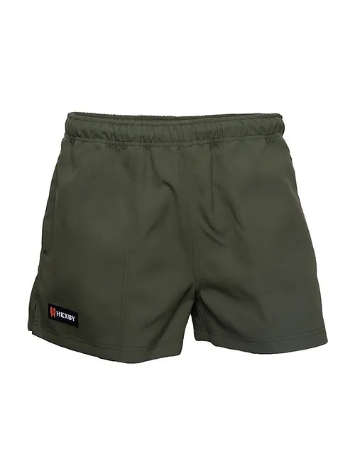Hexby DuraDri Green Harlequin Shorts