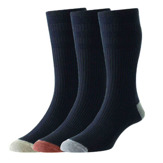 3 Pack Soft Top Cotton Rick Socks