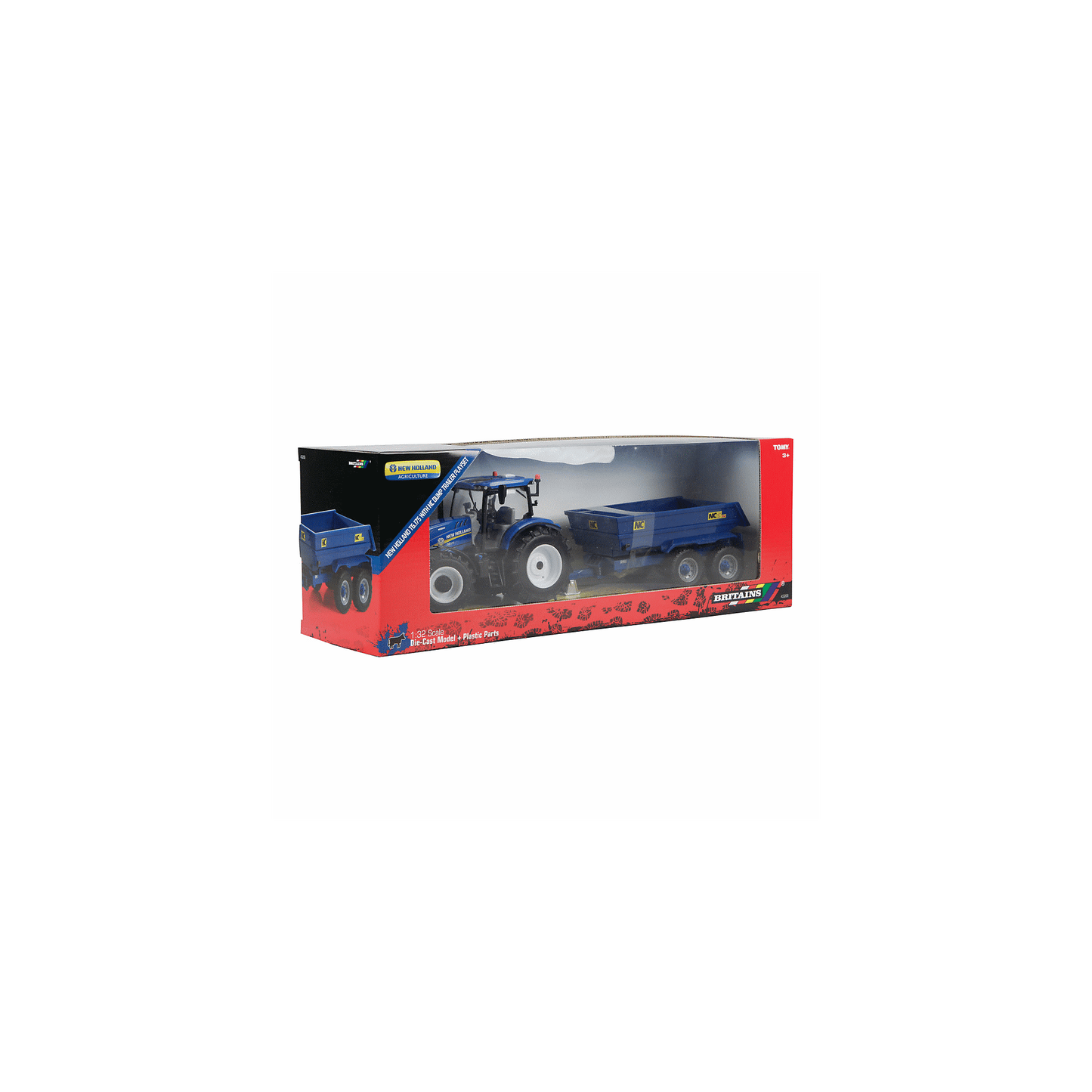 Britains Toys New Holland T6.175 with NC Dump Trailer Playset