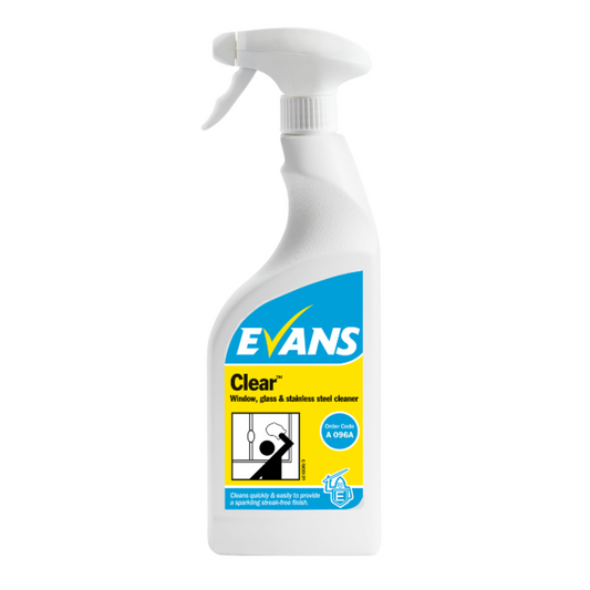 Evans Clear Window Glass & Stainless Steel Cleaner