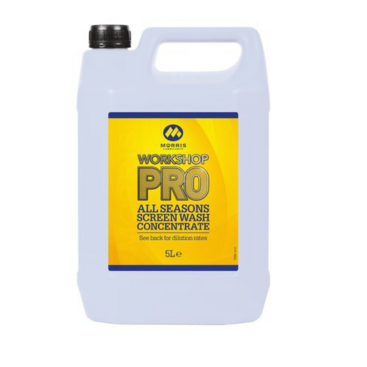 Morris Workshop Pro All Seasons Screen Wash Concentrate 5 Liters