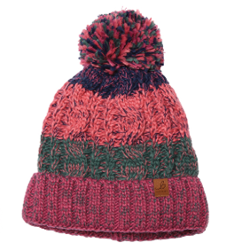 Bartleby Waterproof Striped Bobble Hat