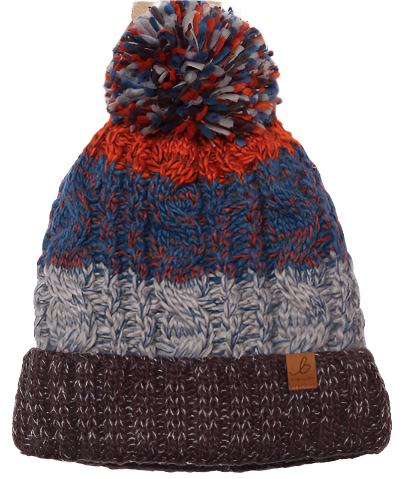 Bartleby Waterproof Striped Bobble Hat