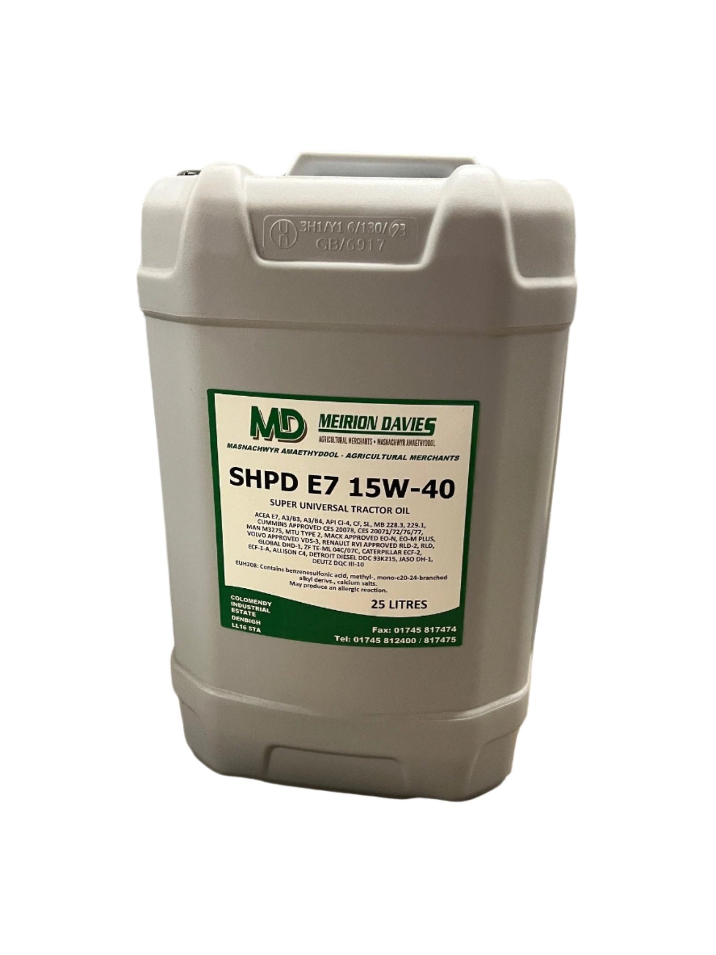 Meirion Davies SHPD E7 15W - 40 OIL 25 Liters