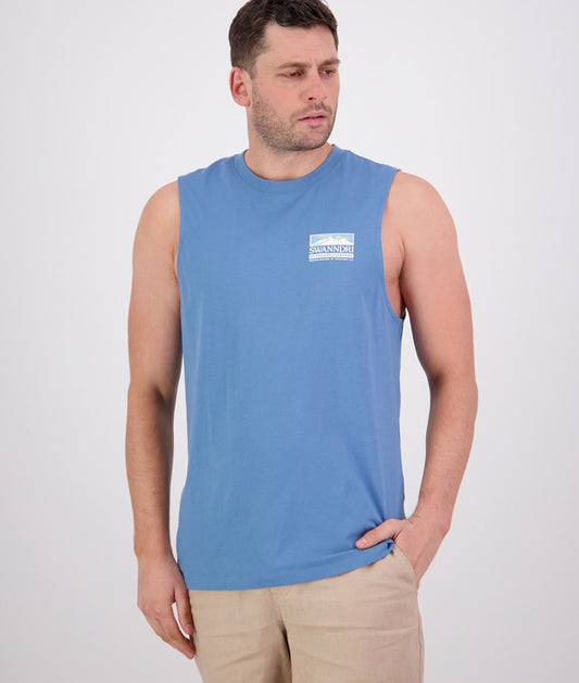Swanndri Lindis Mens Printed Tank Top