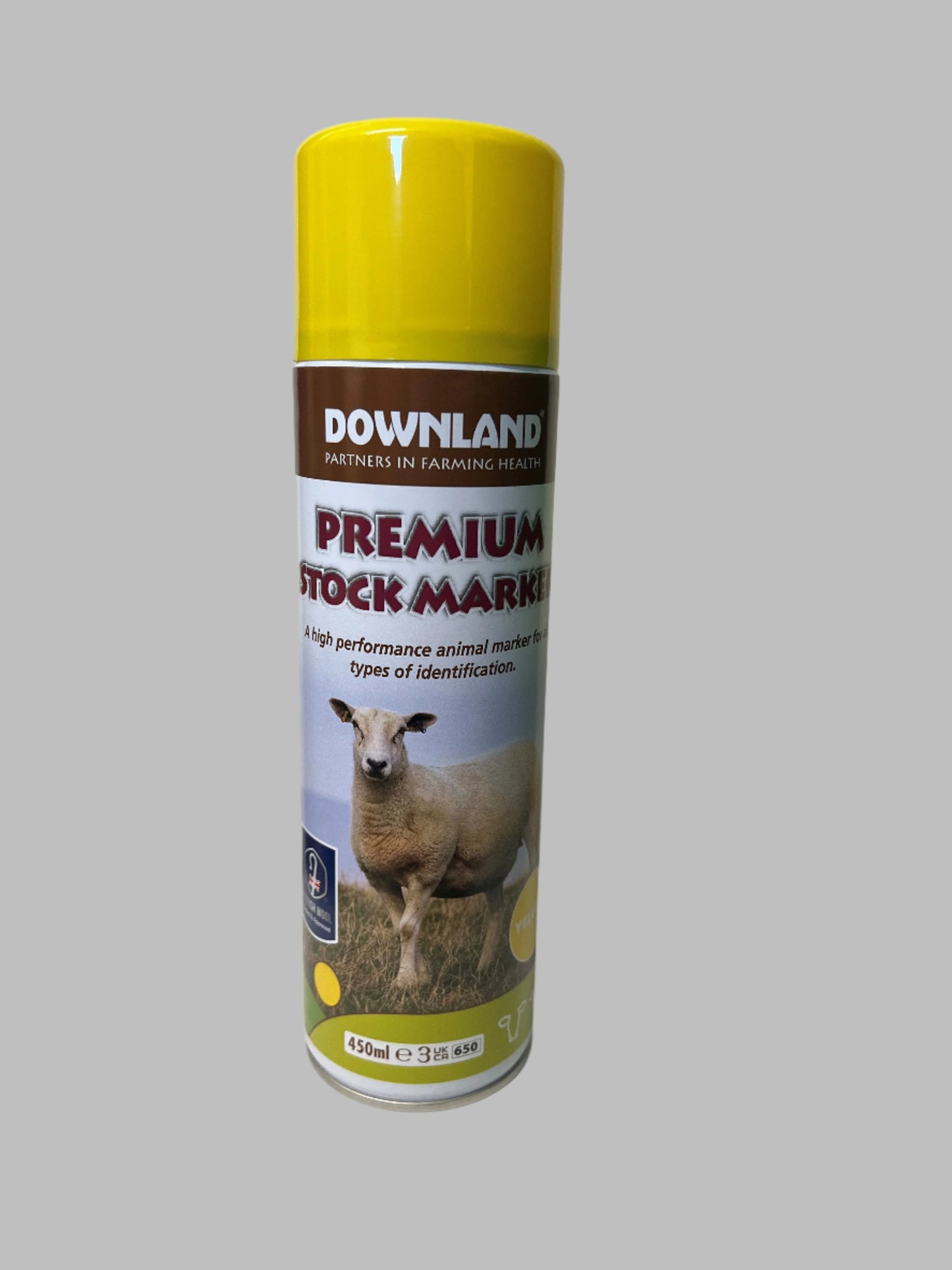 Premium Stock Marker Spray Yellow Downland 450ml