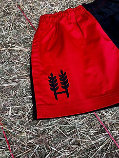 Hexby Red/Black Harlequin Shorts