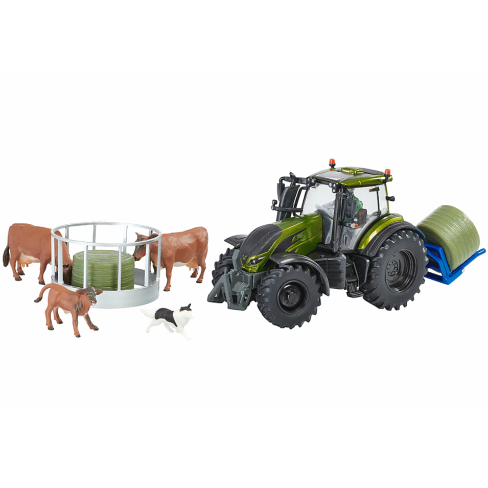 Britains Toys Metallic Olive Green Valtra Playset
