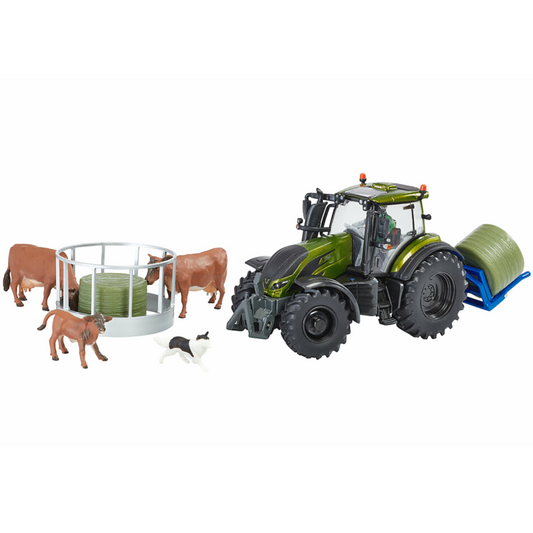 Britains Toys Metallic Olive Green Valtra Playset
