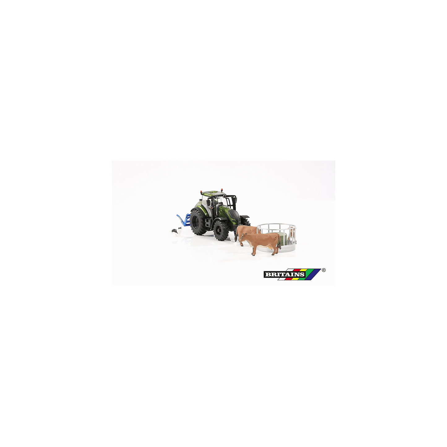 Britains Toys Metallic Olive Green Valtra Playset