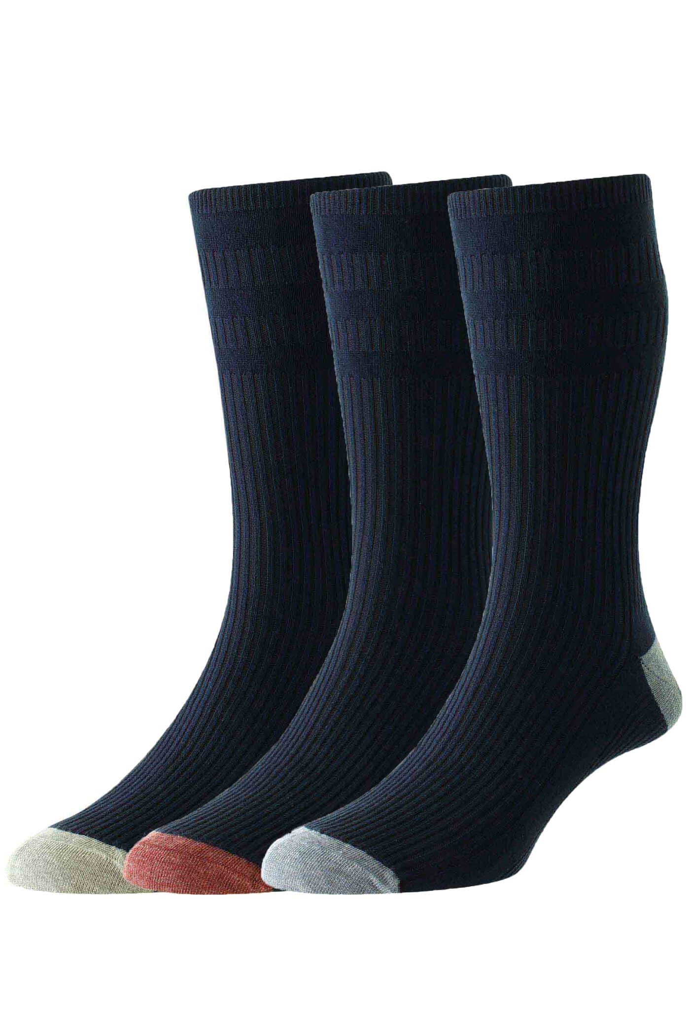 3 Pack Soft Top Cotton Rick Socks