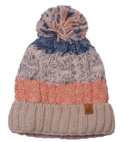 Bartleby Waterproof Striped Bobble Hat