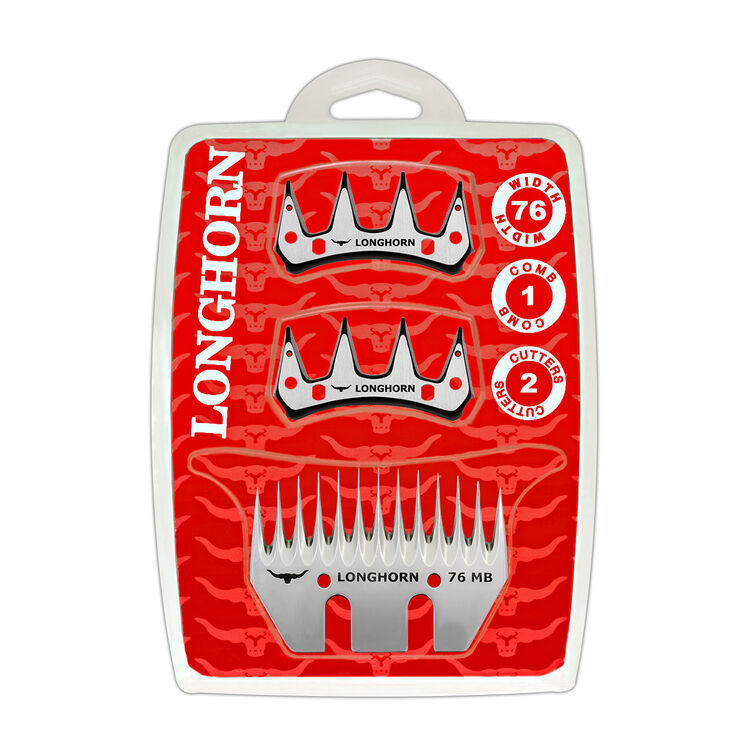 Longhorn 76 Farm Pack Comb & 2 Cutters