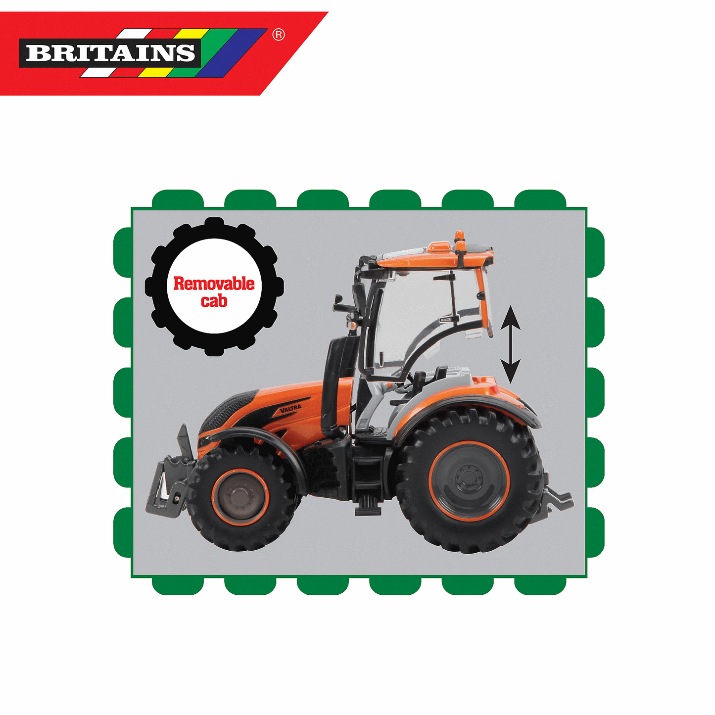 Britains Toys Valtra Metallic Orange T254