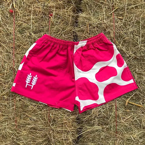 Hexby Pink/Cow Harlequin Shorts