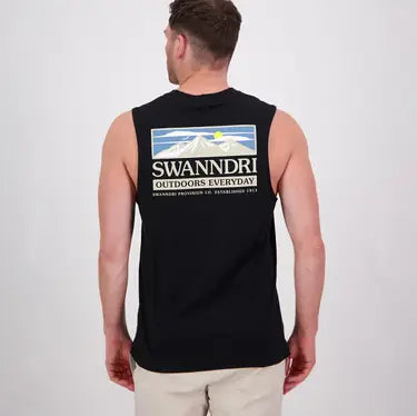 Swanndri Lindis Mens Printed Tank Top