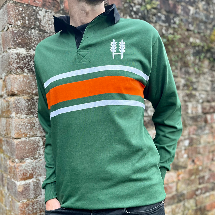 Hexby Upton Rugby Shirt - Green