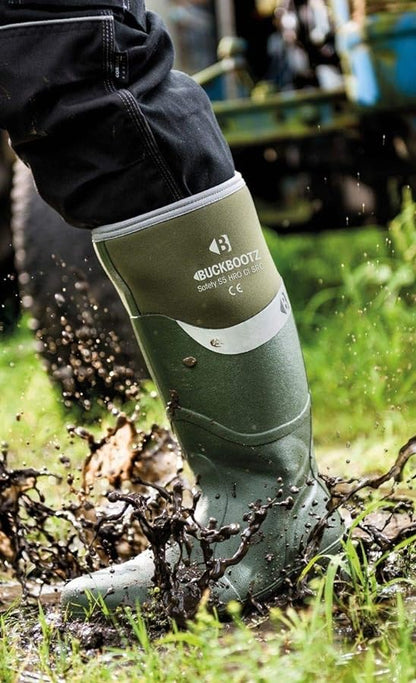 BUCKBOOTZ BBZ6000 Safety Neoprene Wellingtons