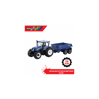 Britains Toys New Holland T6.175 with NC Dump Trailer Playset