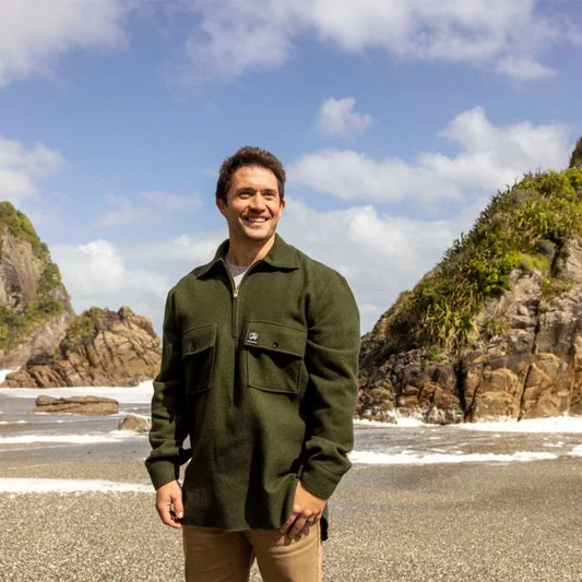 Swanndri Ranger Wool Zip Front Bush Shirt