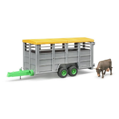 Bruder Livestock Trailer + 1 Cow