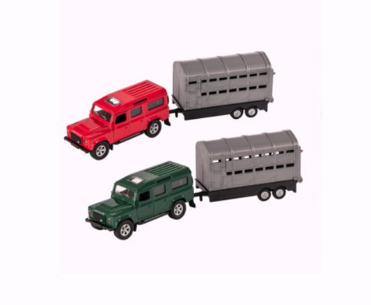 Land Rover & Livestock Trailer