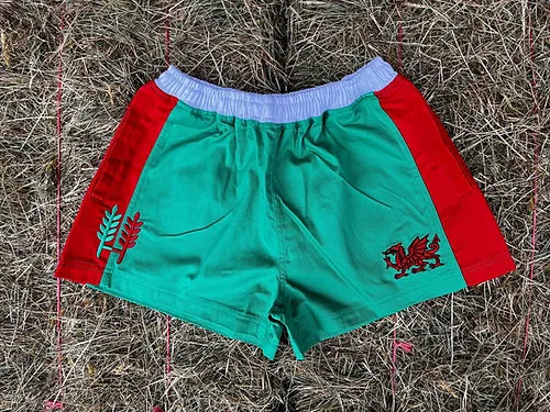 Hexby Wales Cotton Twill Harlequin Shorts