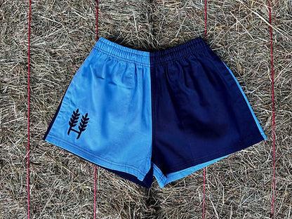 Hexby Light Blue/Navy Harlequin Shorts