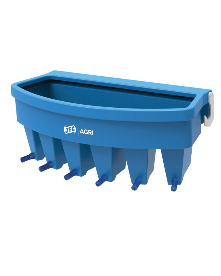 JFC Feeder 6-Teat C/W COMPARTMENT (Blue Starter Teat)