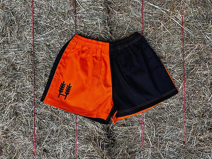 Hexby Orange/Black Harlequin Shorts