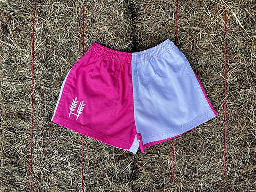 Hexby Pink/White Harlequin Shorts