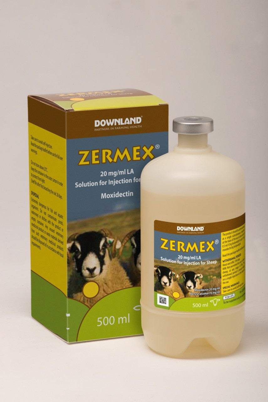 Downland Zermex 2% LA Injection for Sheep